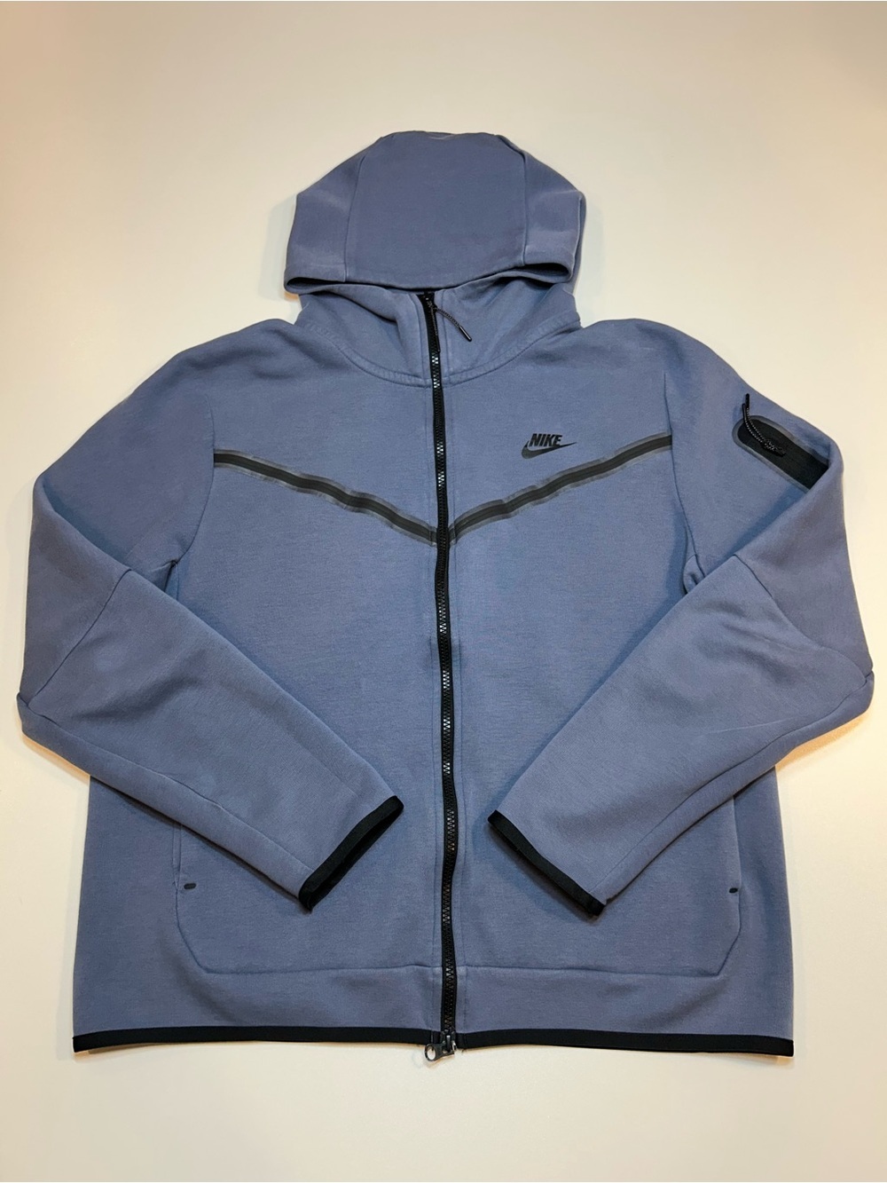 Nike Sportswear Tech Fleece Full-Zip Windrunner Hoodie Diffused Blue Black
